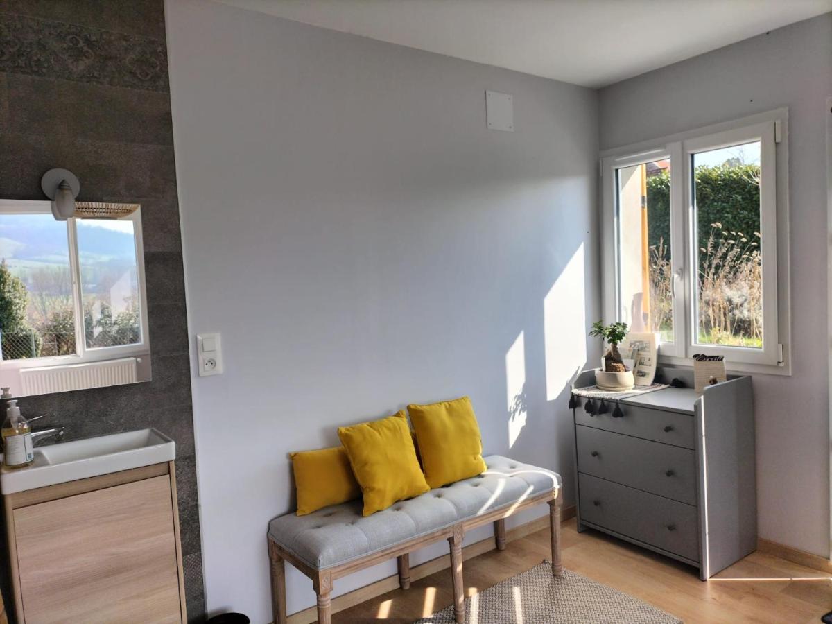 Agreable Chambre Meublee, Vue Sur La Vallee De L'Auxois Villy-en-Auxois Exterior foto
